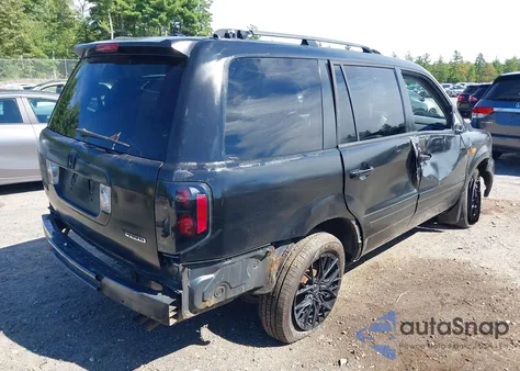 2006 Honda Pilot Ex-L из США, поврежденный, VIN 2HKYF18506H534022